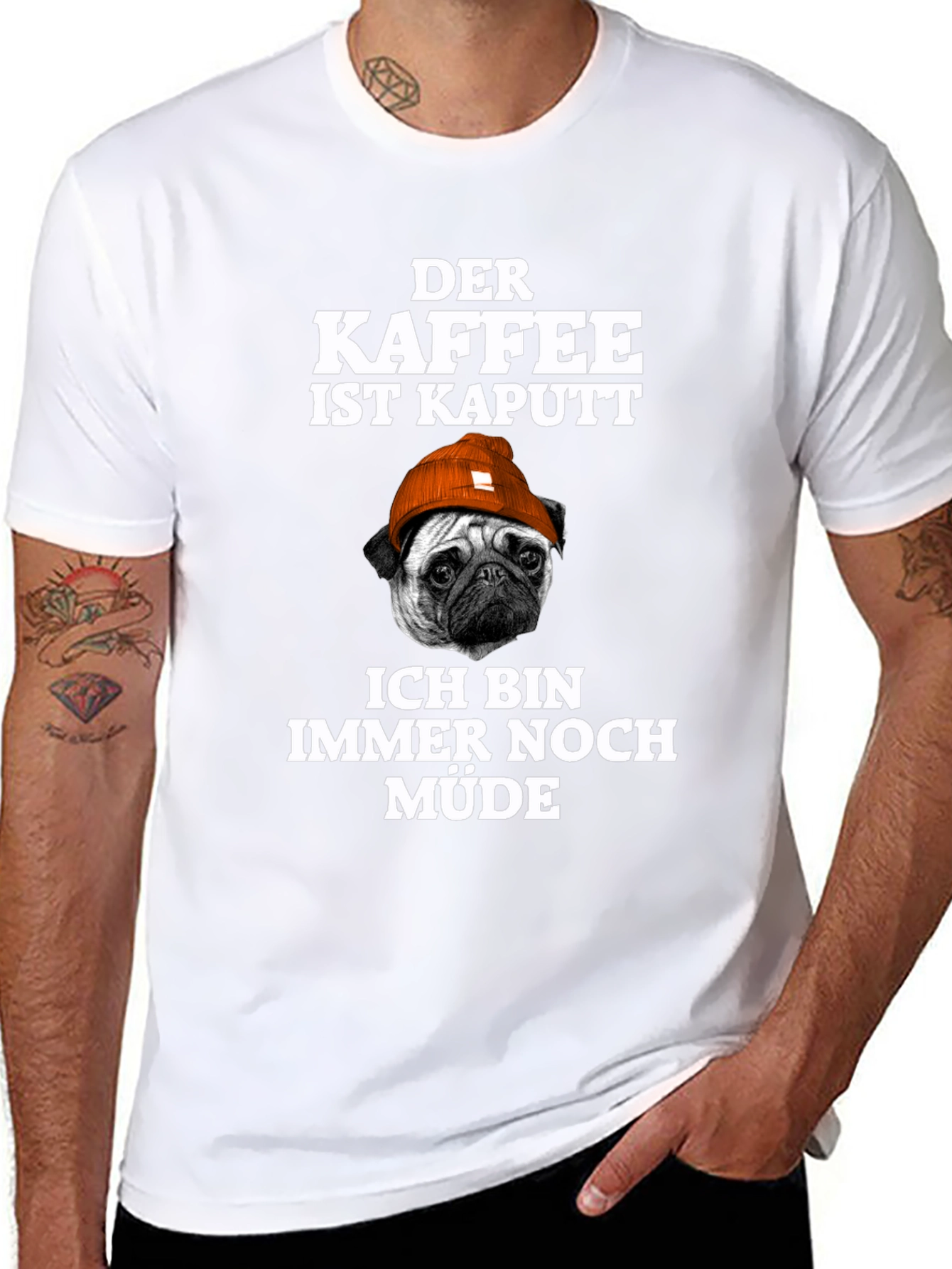 Camiseta Hombre Der Kaffee Ist Kaputt