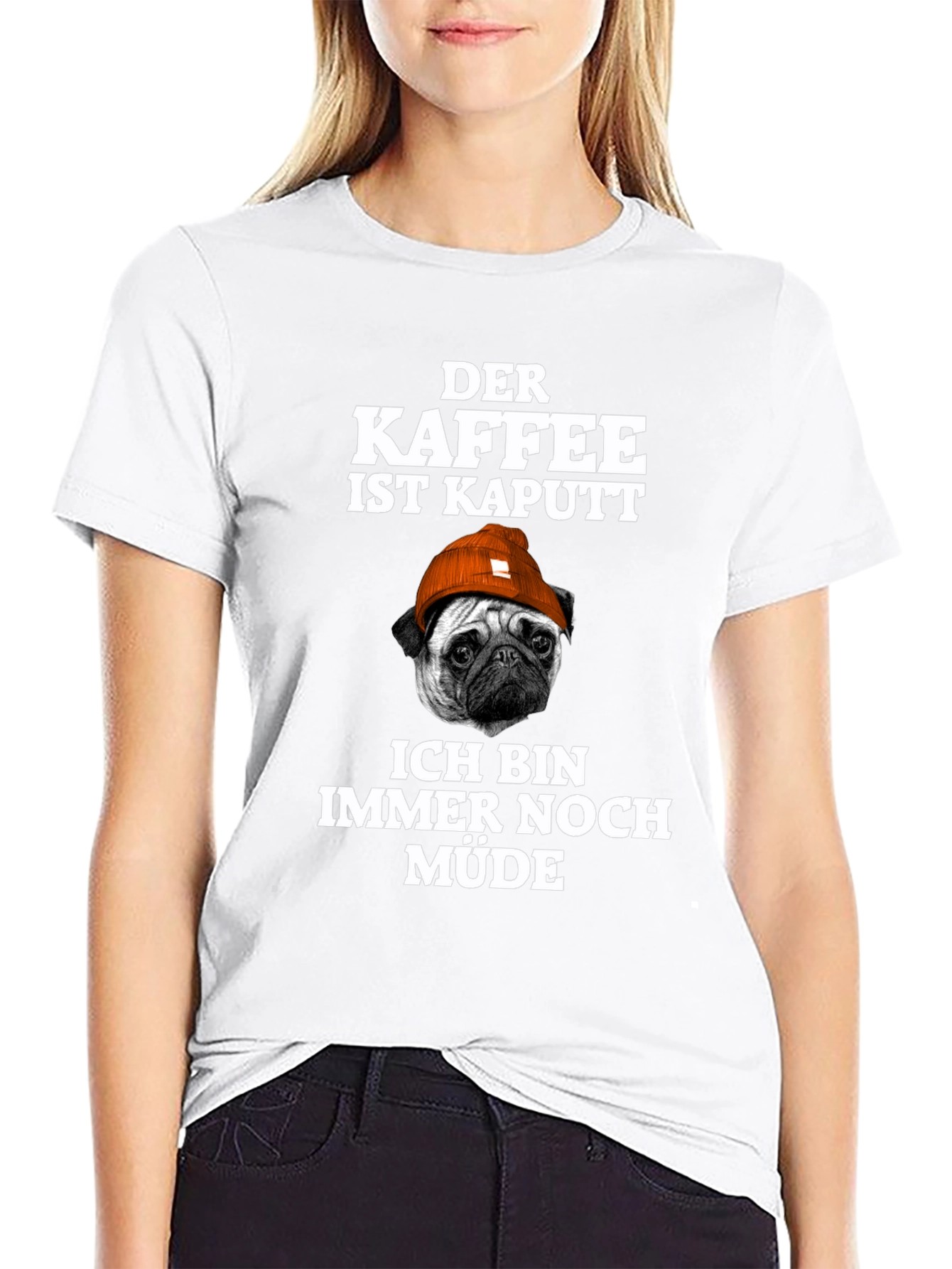 Camiseta Hombre Der Kaffee Ist Kaputt