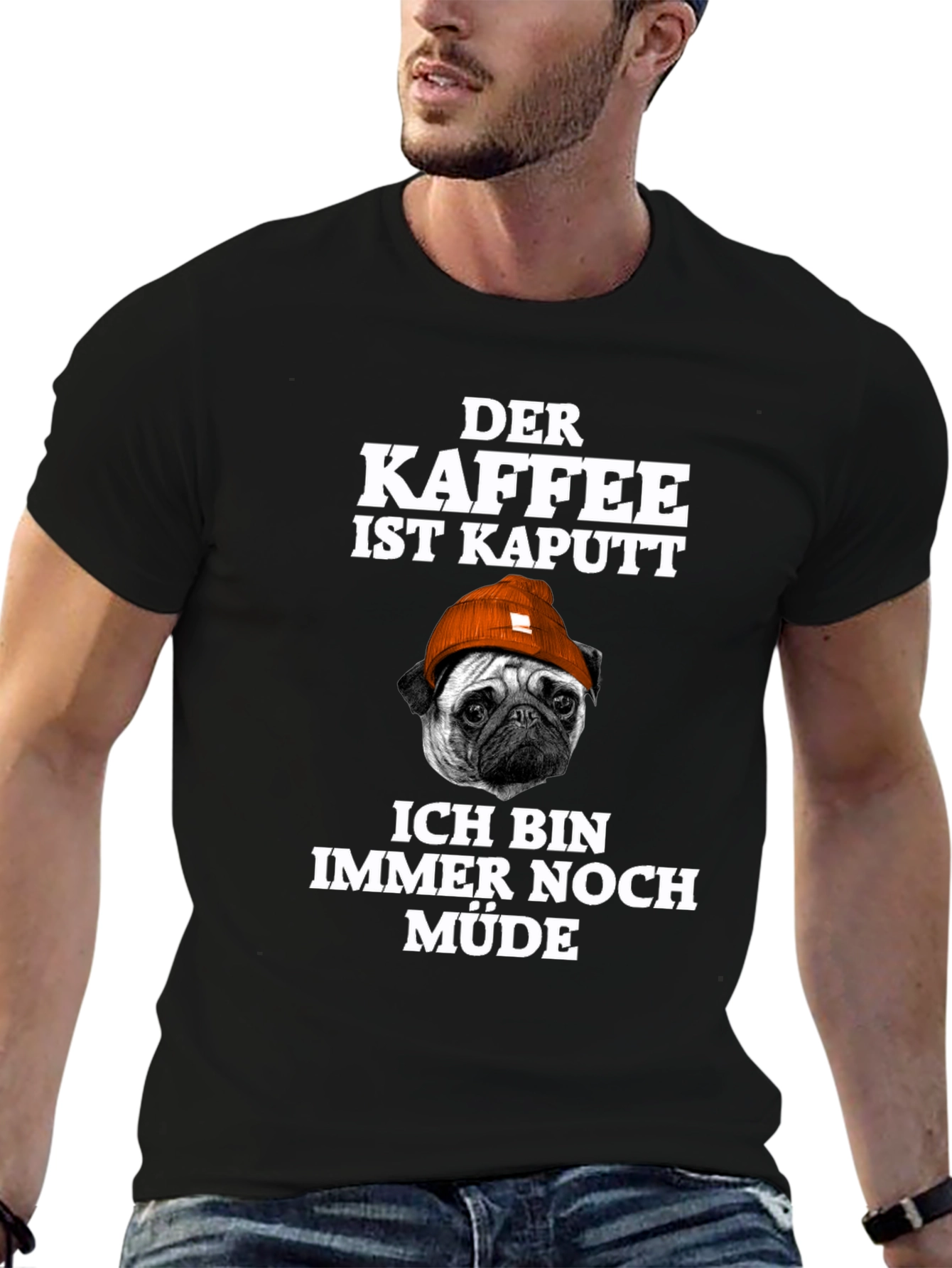 Camiseta Hombre Der Kaffee Ist Kaputt
