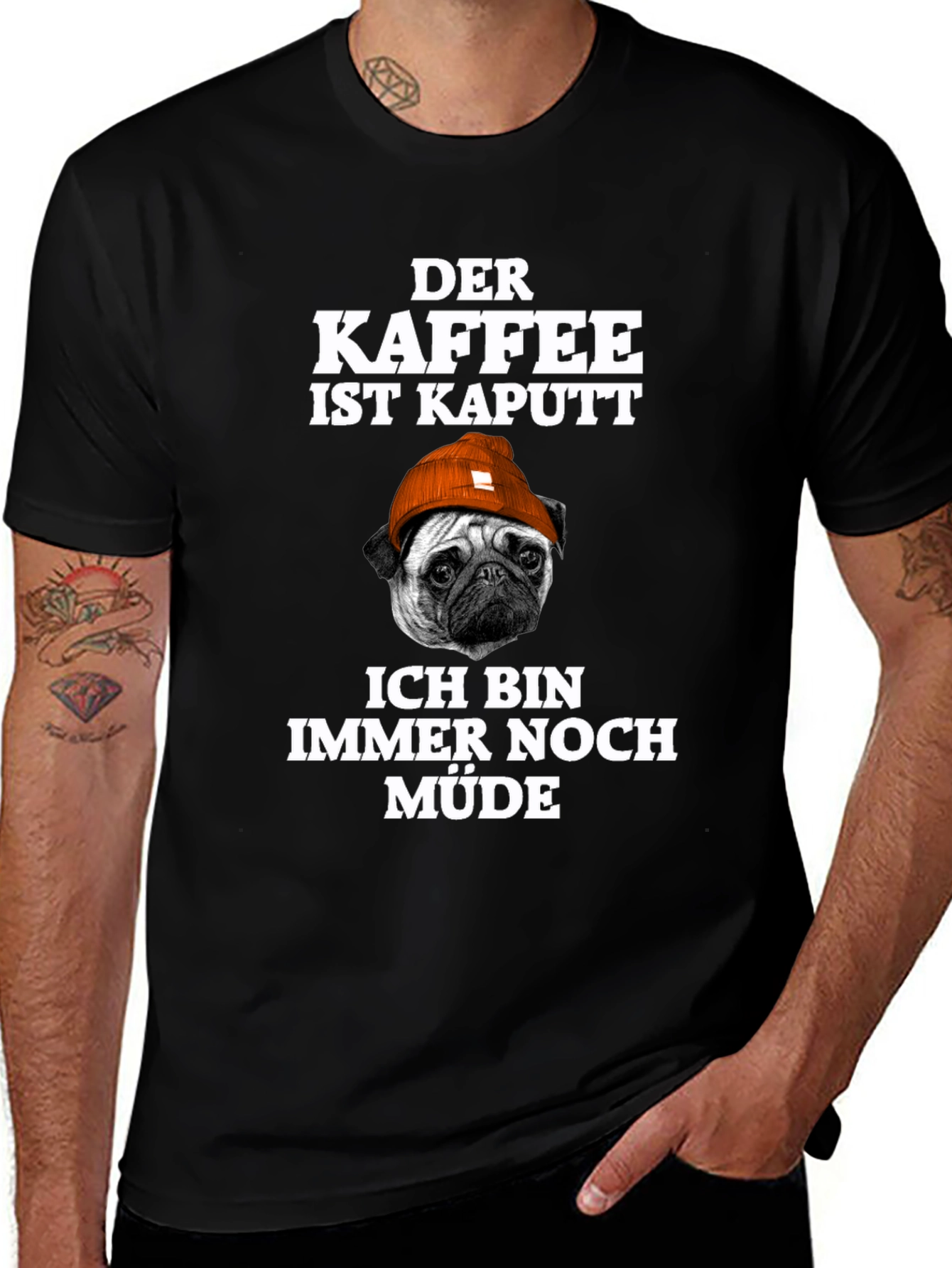 Camiseta Hombre Der Kaffee Ist Kaputt