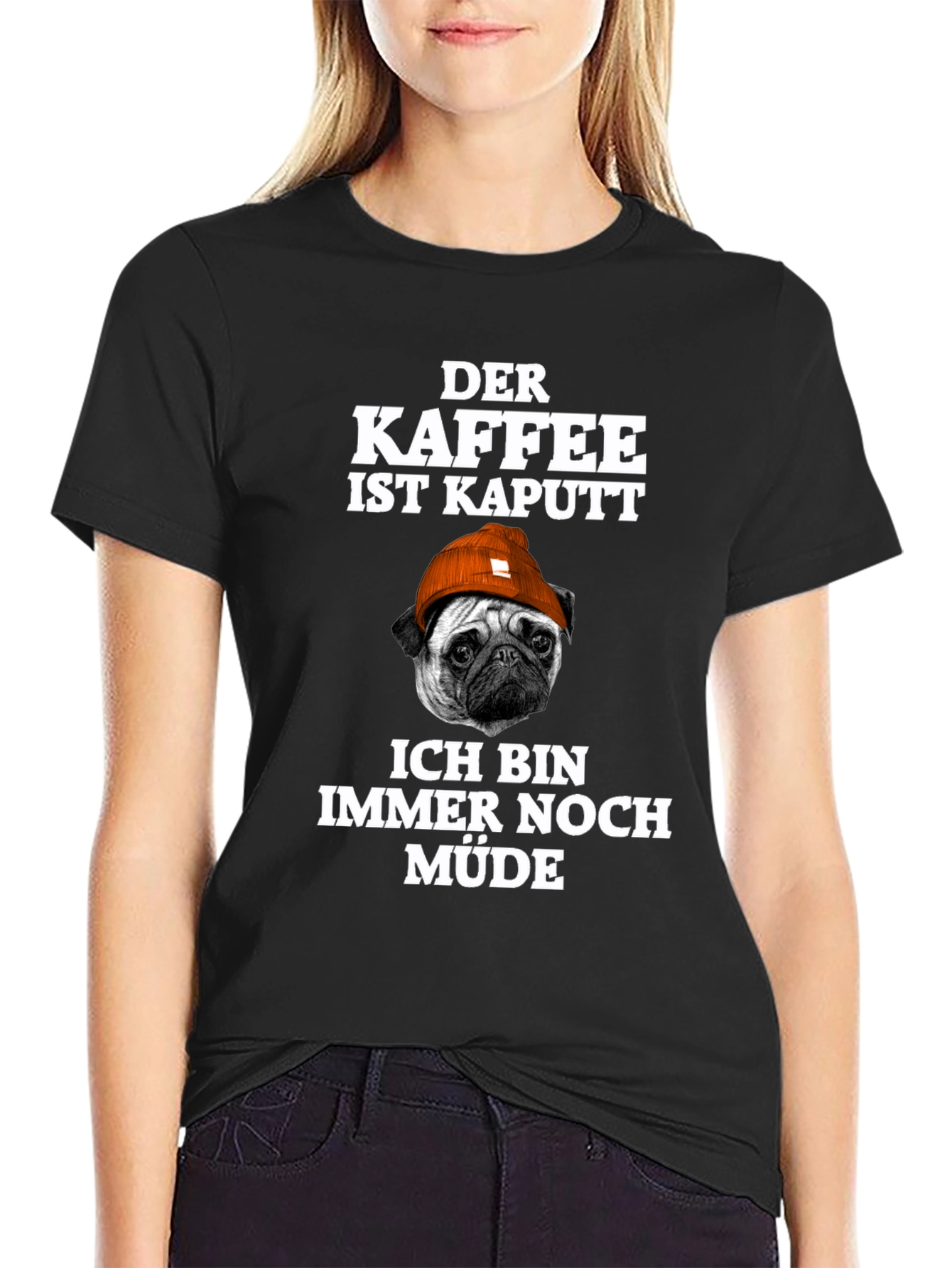 Camiseta Hombre Der Kaffee Ist Kaputt