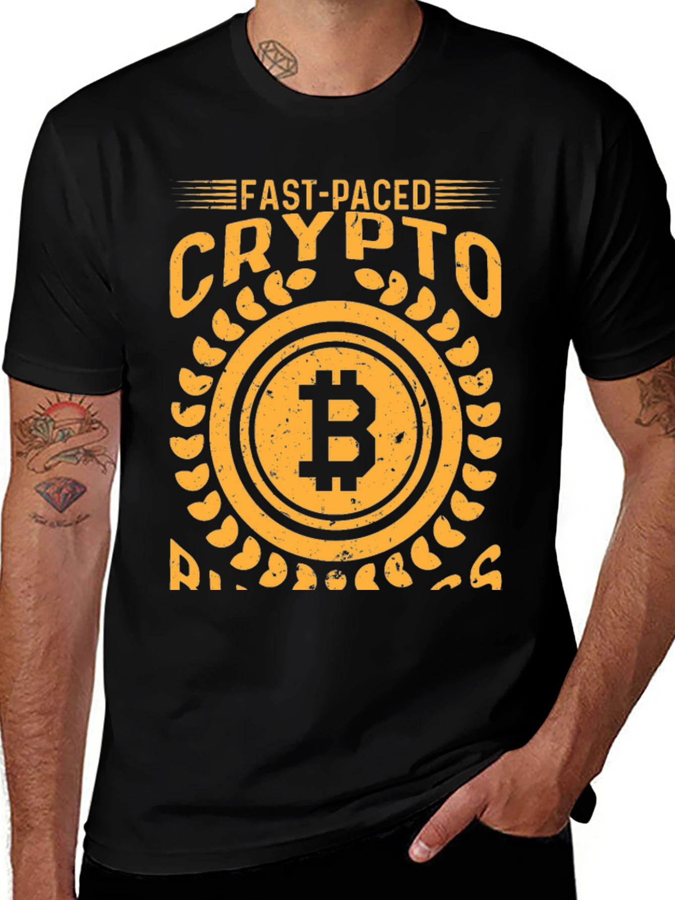Camiseta Bitcoin Fast-Paced Crypto