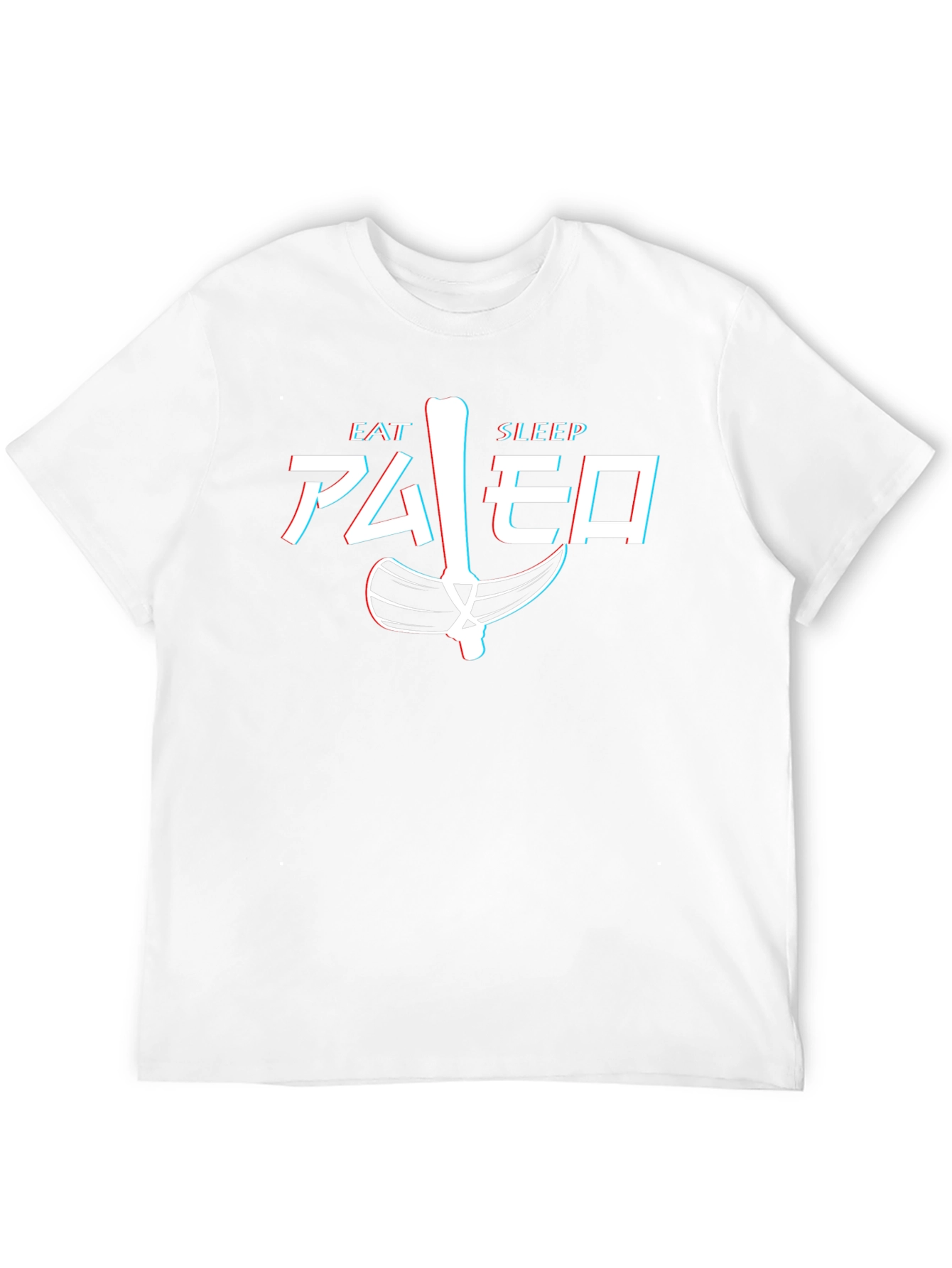 Camiseta Hombre Eat Sleep Paleo Divertida