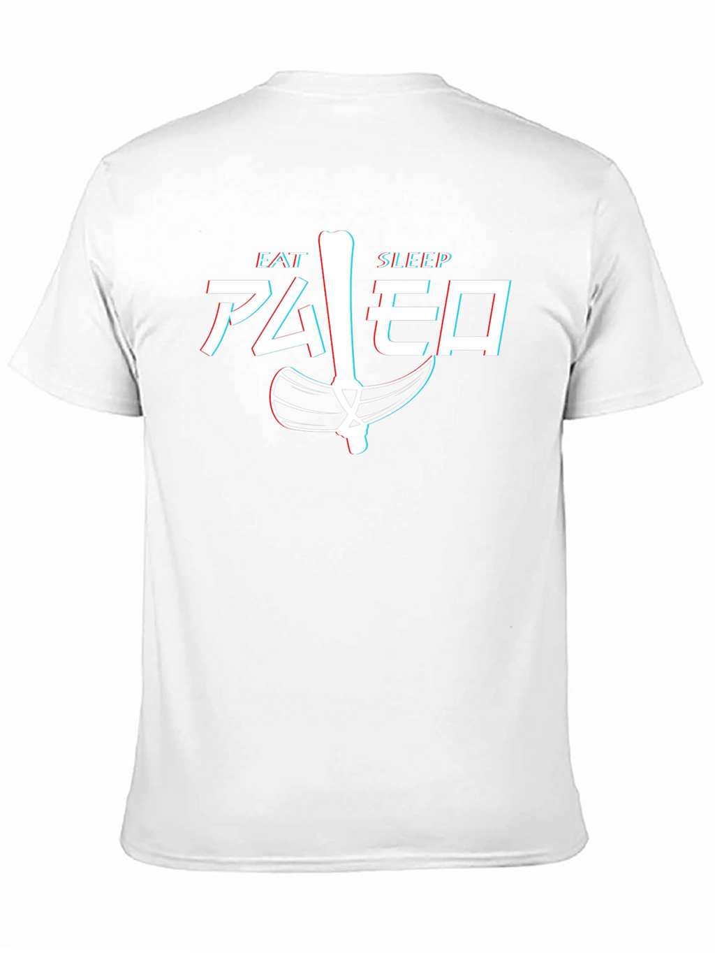 Camiseta Hombre Eat Sleep Paleo Divertida