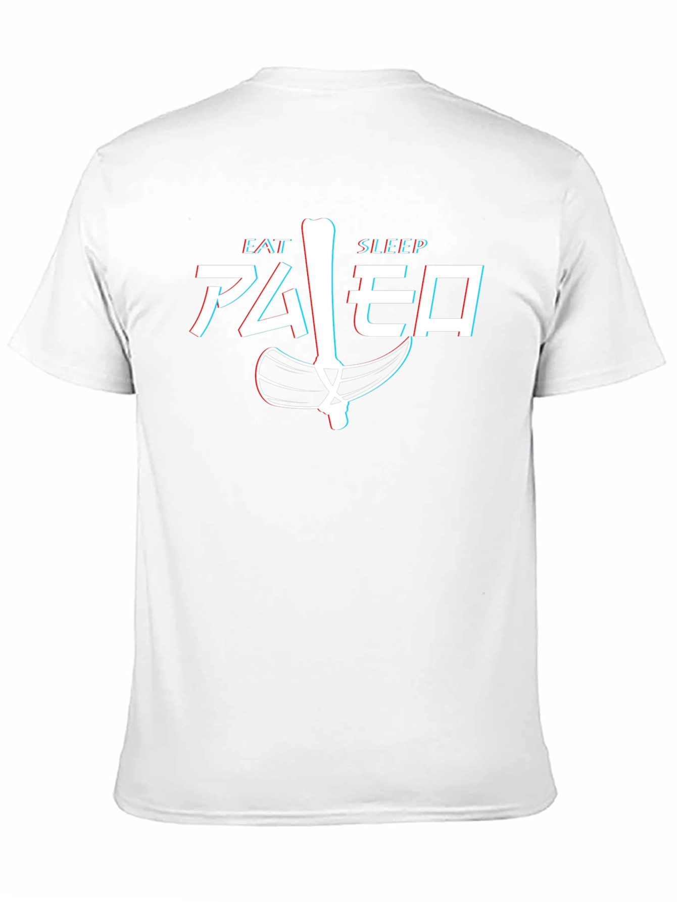 Camiseta Hombre Eat Sleep Paleo Divertida