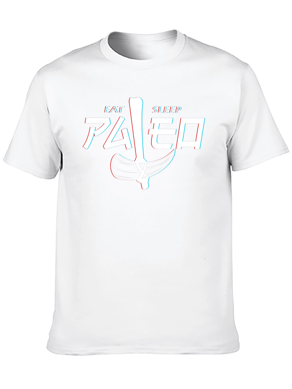 Camiseta Hombre Eat Sleep Paleo Divertida