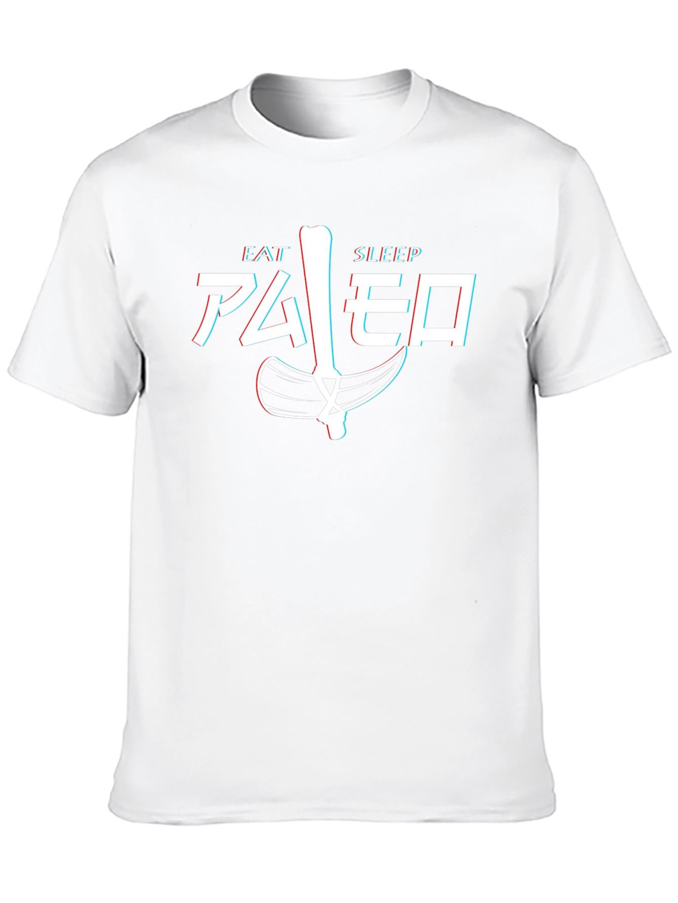 Camiseta Hombre Eat Sleep Paleo Divertida