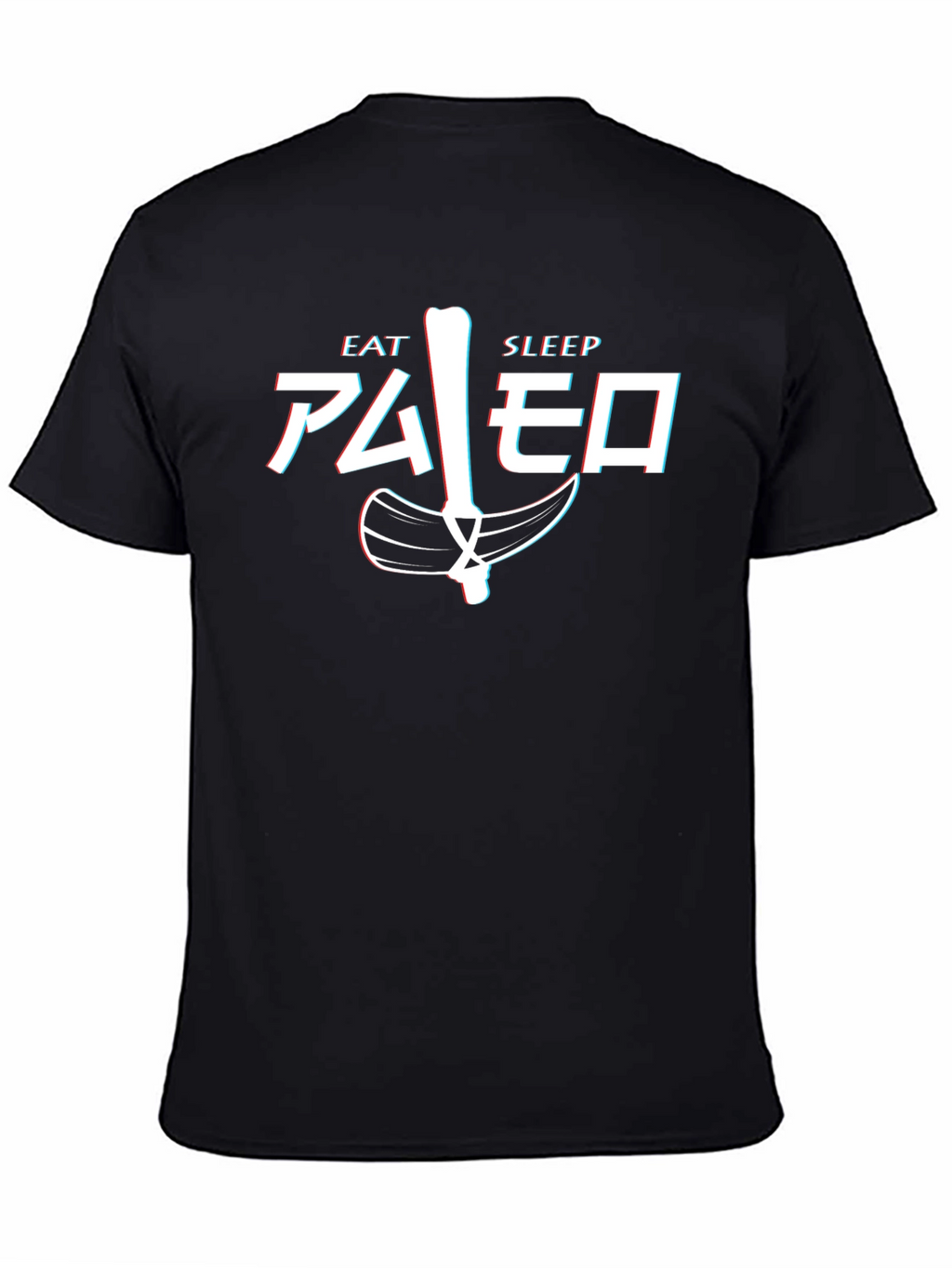 Camiseta Hombre Eat Sleep Paleo Divertida