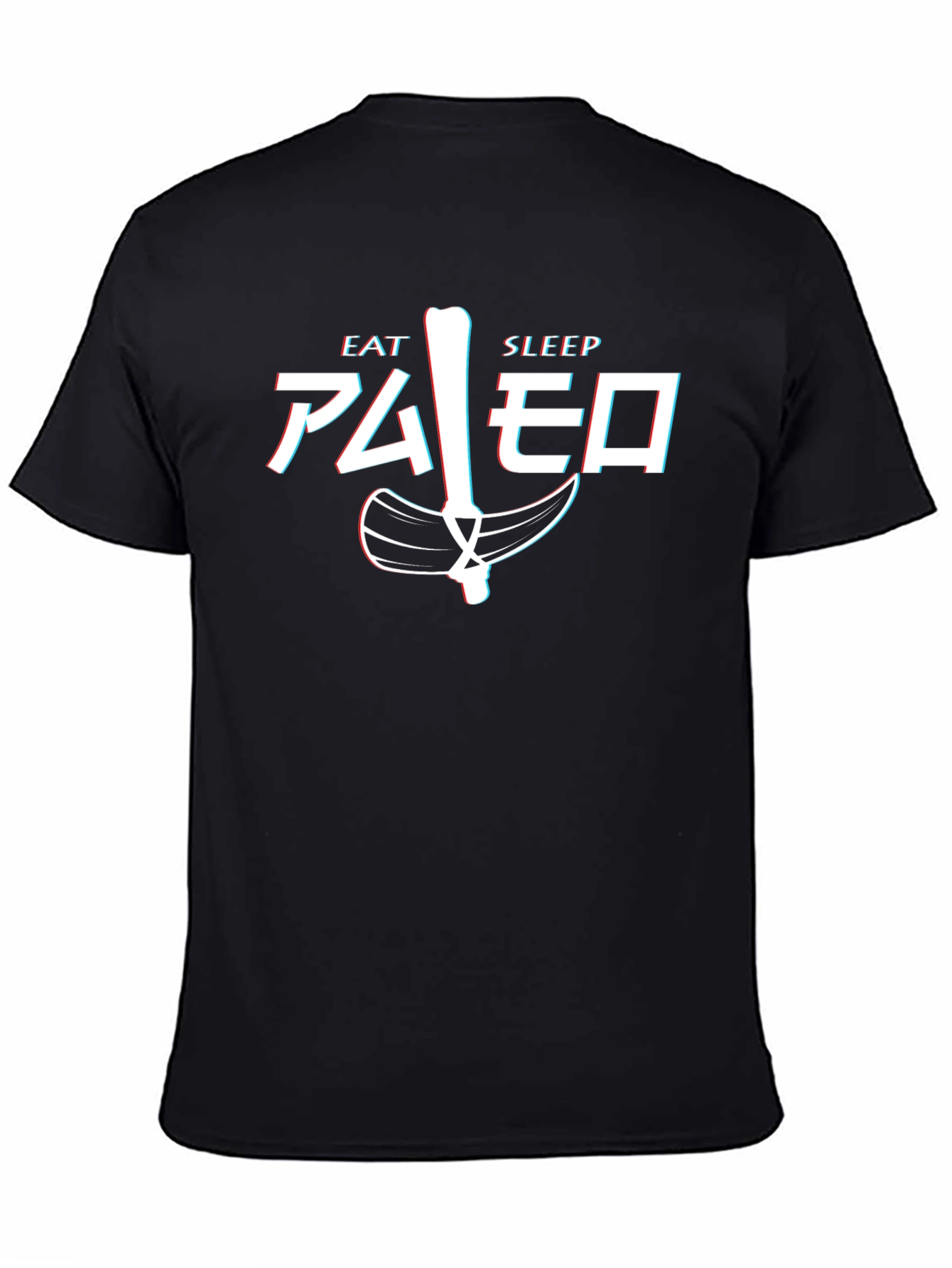 Camiseta Hombre Eat Sleep Paleo Divertida