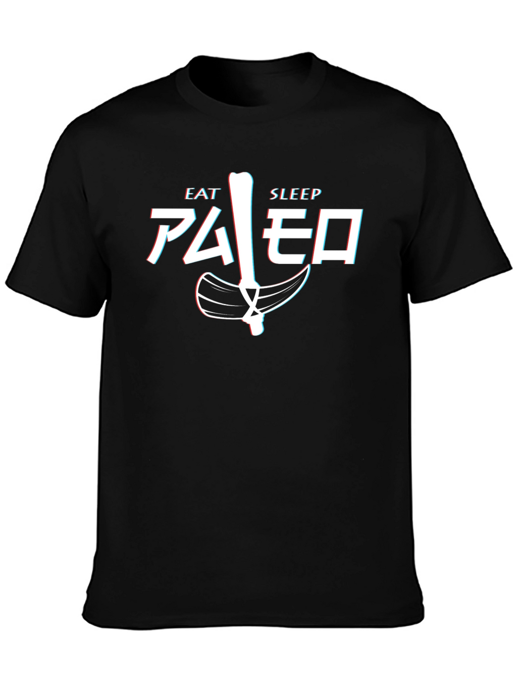 Camiseta Hombre Eat Sleep Paleo Divertida