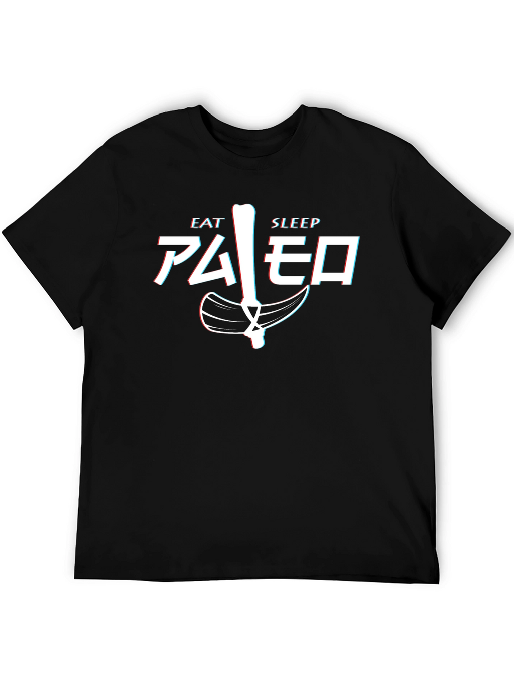 Camiseta Hombre Eat Sleep Paleo Divertida