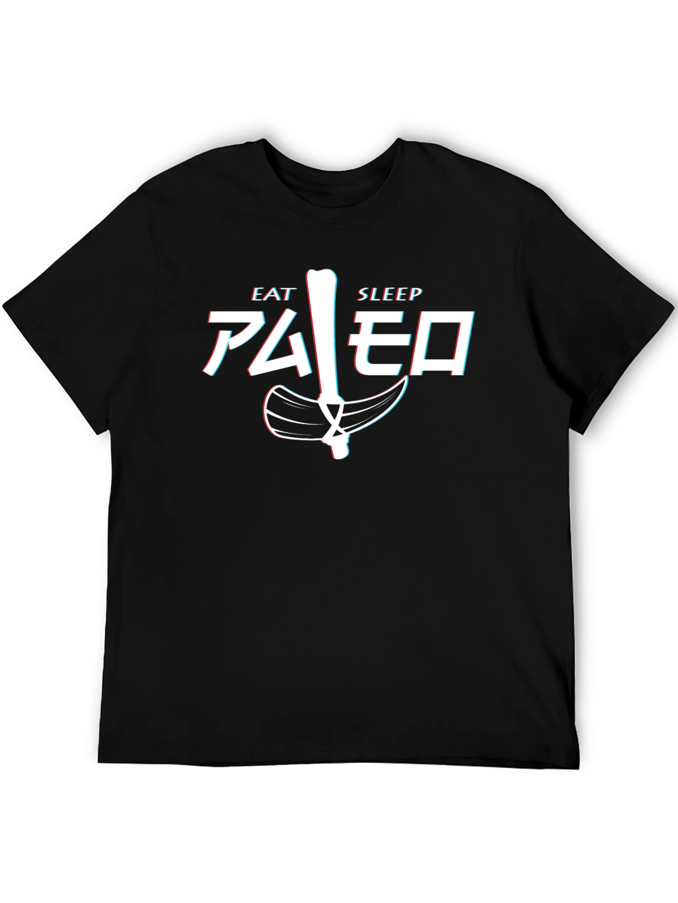 Camiseta Hombre Eat Sleep Paleo Divertida