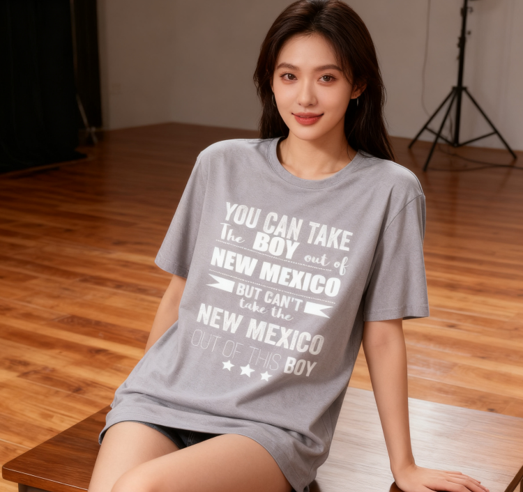 Camiseta con la Frase "No Puedes Sacar a Nuevo México de Mí" - 100% Algodón, Estilo Vintage