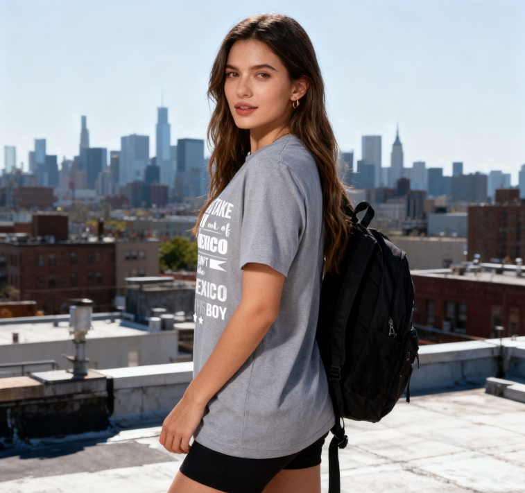 Camiseta con la Frase "No Puedes Sacar a Nuevo México de Mí" - 100% Algodón, Estilo Vintage