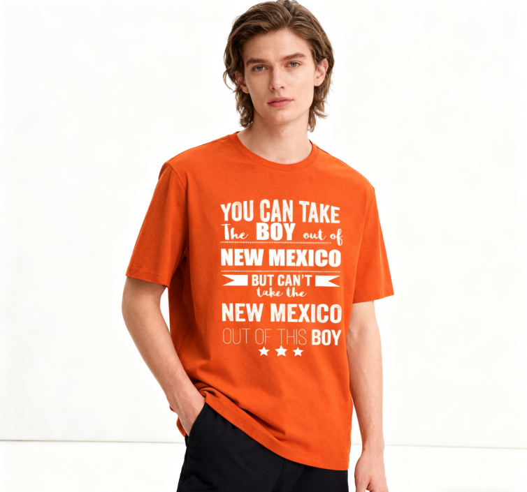 Camiseta con la Frase "No Puedes Sacar a Nuevo México de Mí" - 100% Algodón, Estilo Vintage