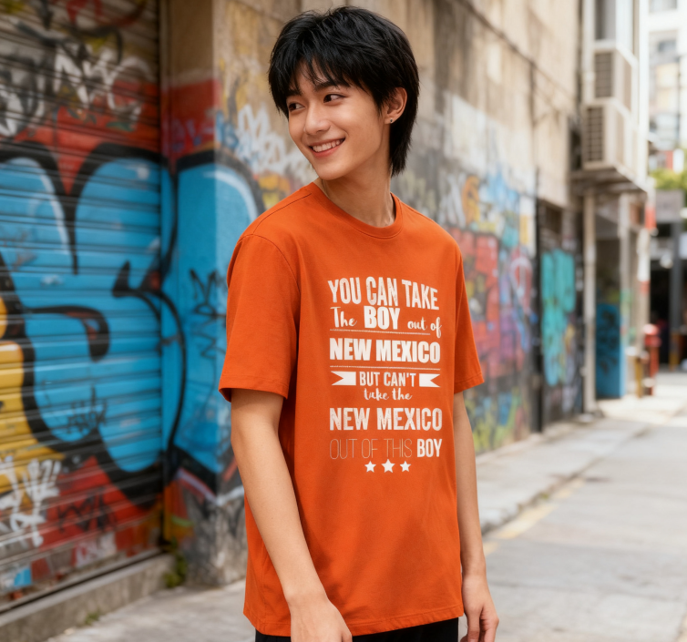 Camiseta con la Frase "No Puedes Sacar a Nuevo México de Mí" - 100% Algodón, Estilo Vintage