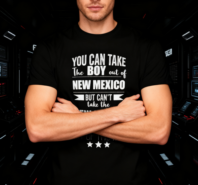 Camiseta con la Frase "No Puedes Sacar a Nuevo México de Mí" - 100% Algodón, Estilo Vintage