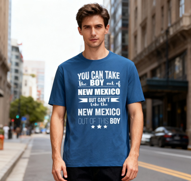 Camiseta con la Frase "No Puedes Sacar a Nuevo México de Mí" - 100% Algodón, Estilo Vintage