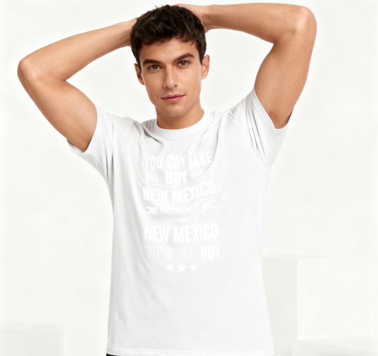 Camiseta con la Frase "No Puedes Sacar a Nuevo México de Mí" - 100% Algodón, Estilo Vintage