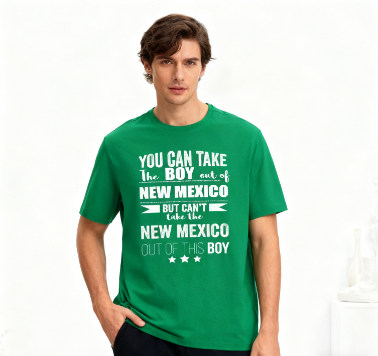 Camiseta con la Frase "No Puedes Sacar a Nuevo México de Mí" - 100% Algodón, Estilo Vintage