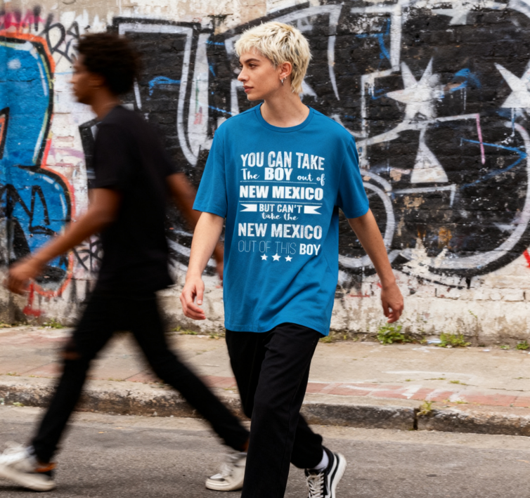 Camiseta con la Frase "No Puedes Sacar a Nuevo México de Mí" - 100% Algodón, Estilo Vintage