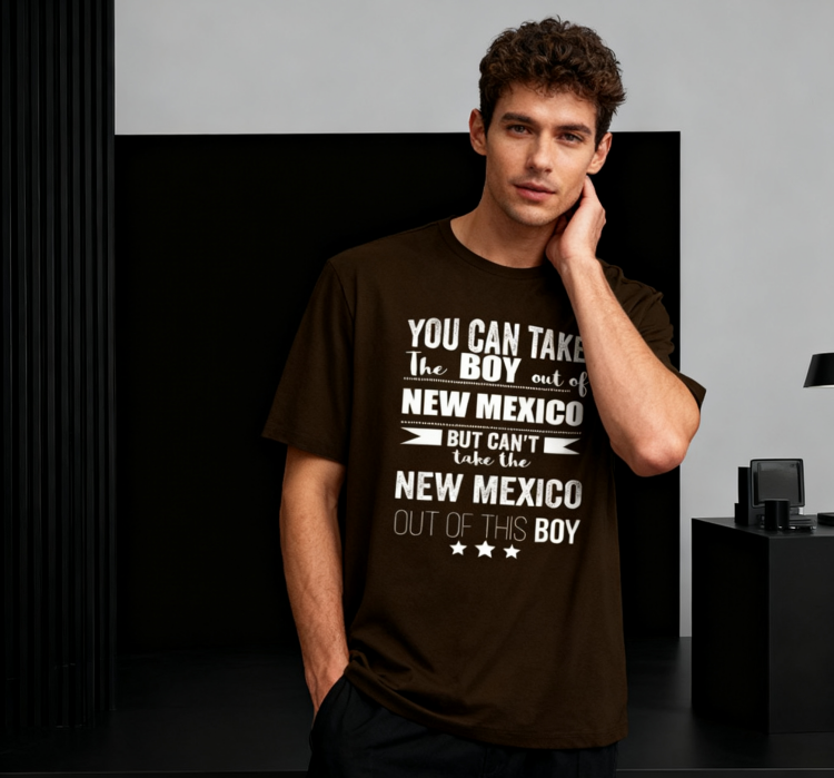 Camiseta con la Frase "No Puedes Sacar a Nuevo México de Mí" - 100% Algodón, Estilo Vintage
