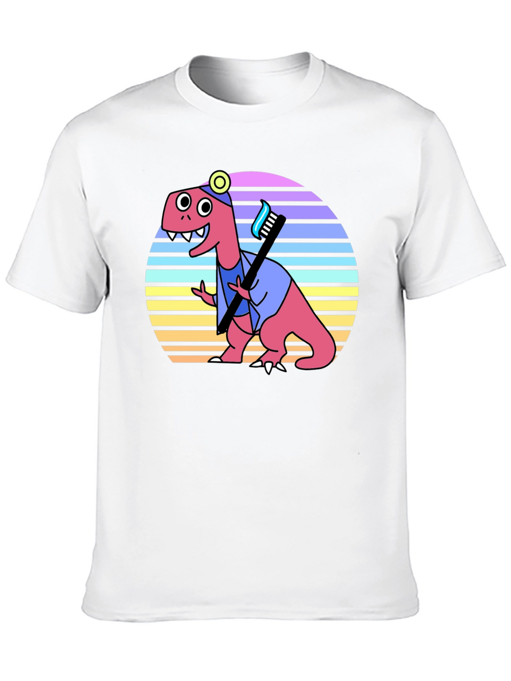 Camiseta Divertida de Dentista Dinosaurio