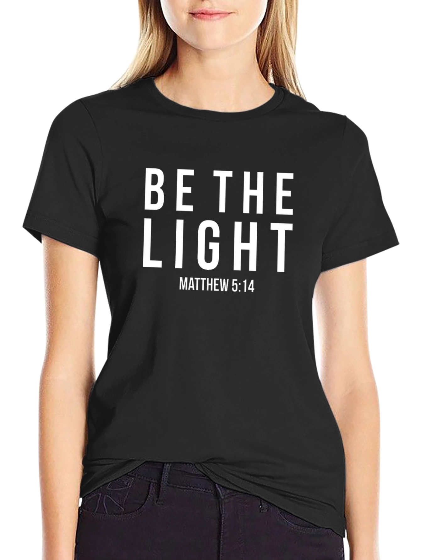 Camiseta Cristiana Sé la Luz - Inspiración y Fe
