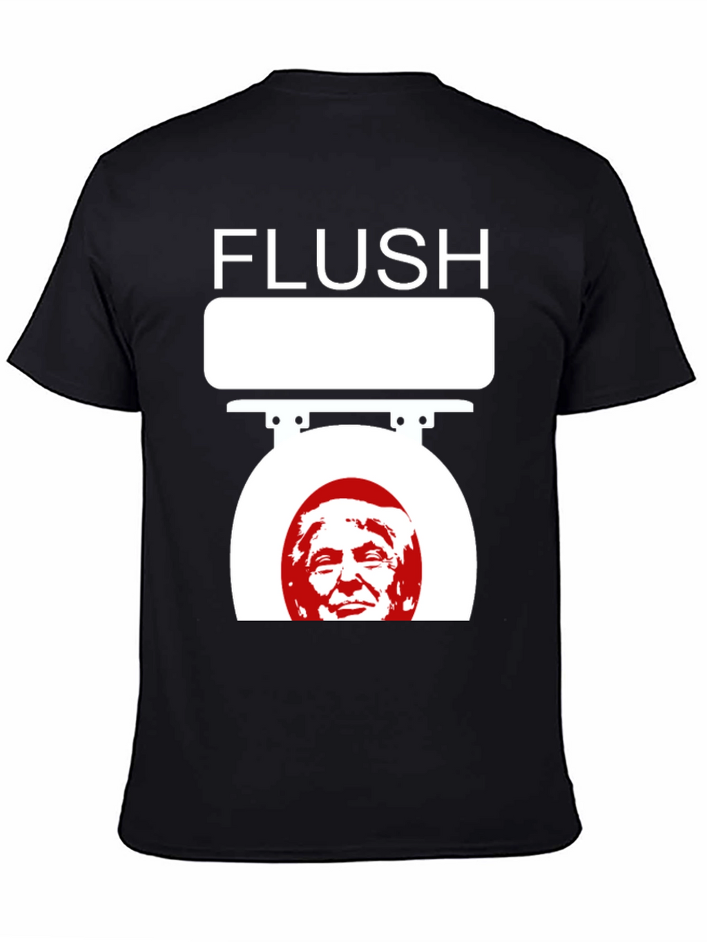 Camiseta Flush Trump Negra para Adulto