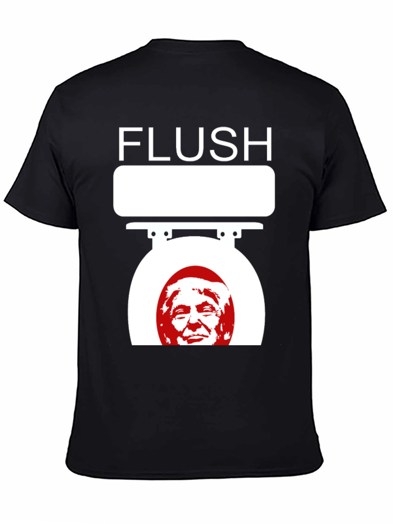 Camiseta Flush Trump Negra para Adulto