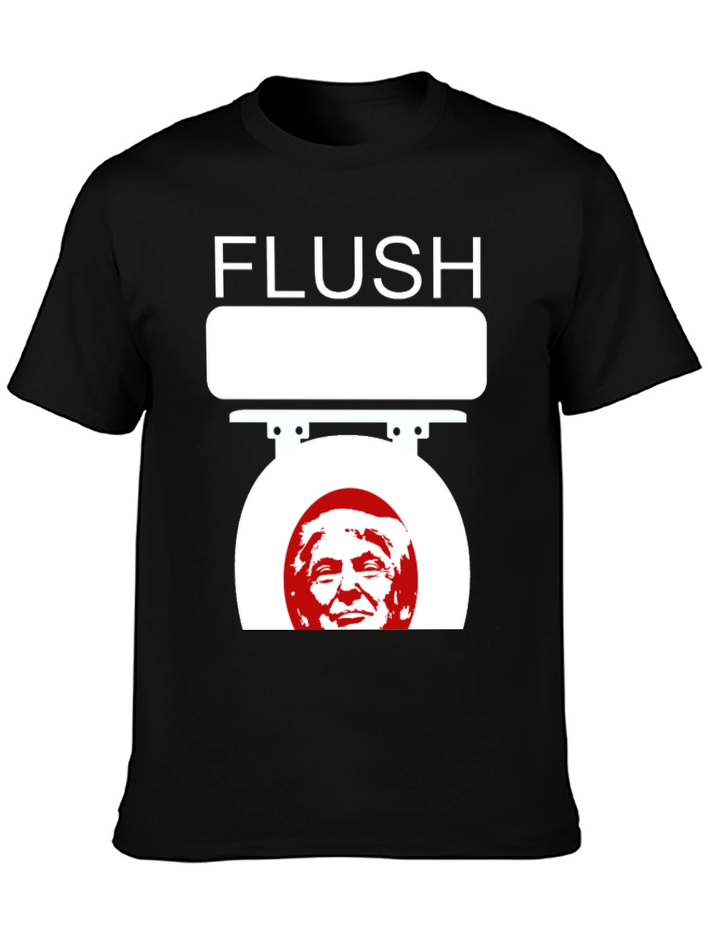 Camiseta Flush Trump Negra para Adulto