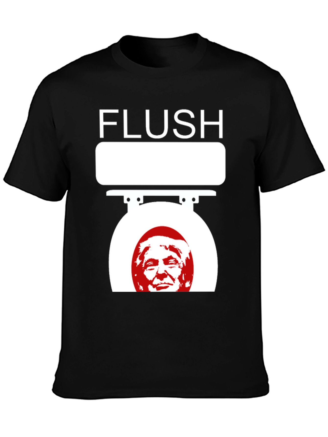 Camiseta Flush Trump Negra para Adulto