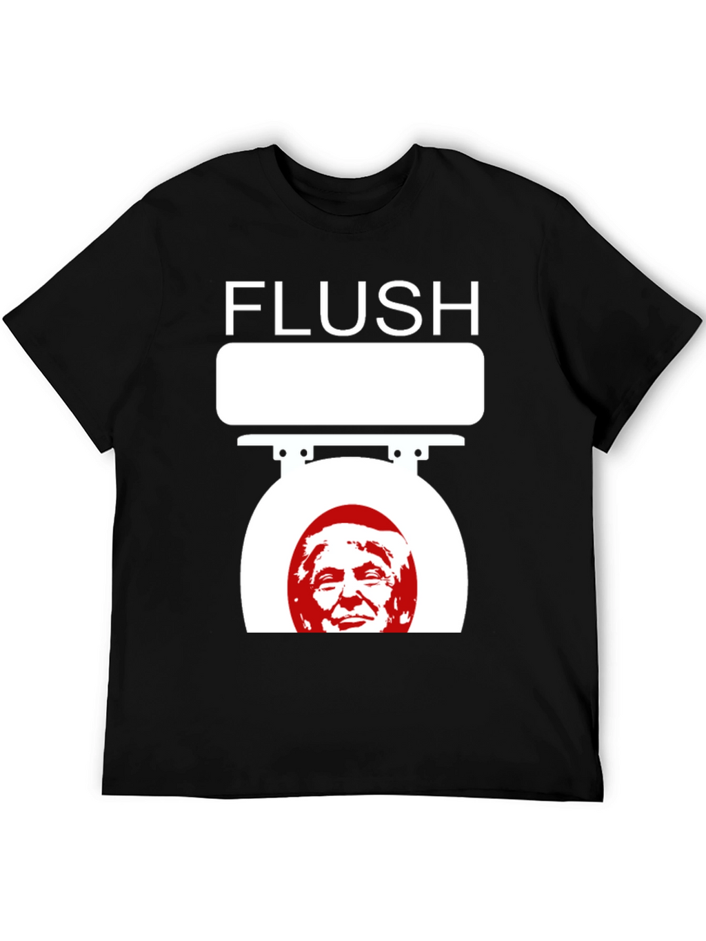 Camiseta Flush Trump Negra para Adulto