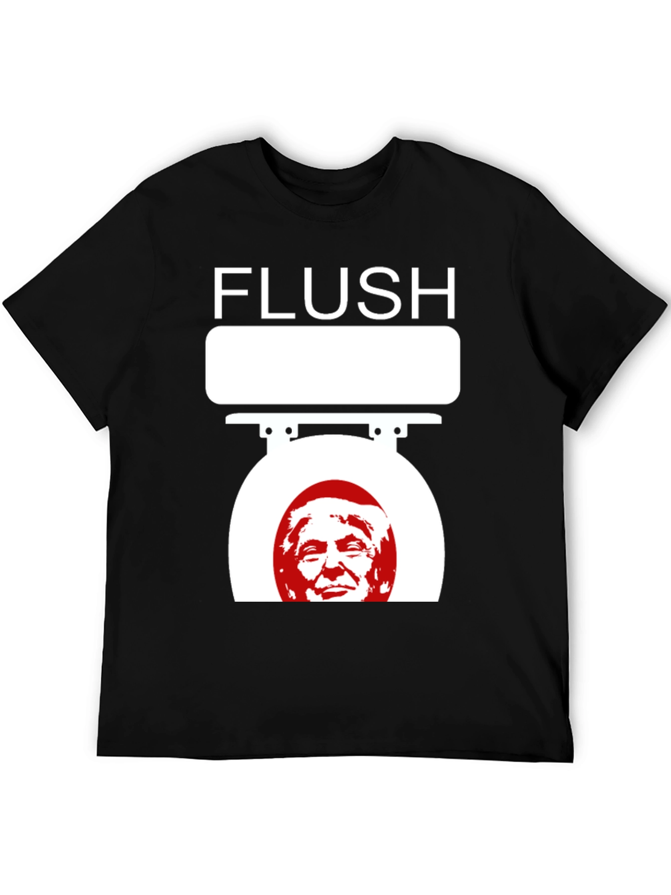 Camiseta Flush Trump Negra para Adulto