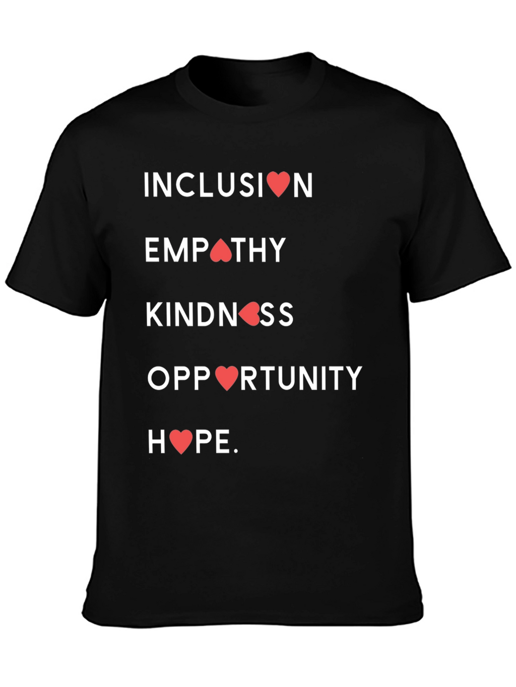 Camiseta con Mensaje Inclusivo