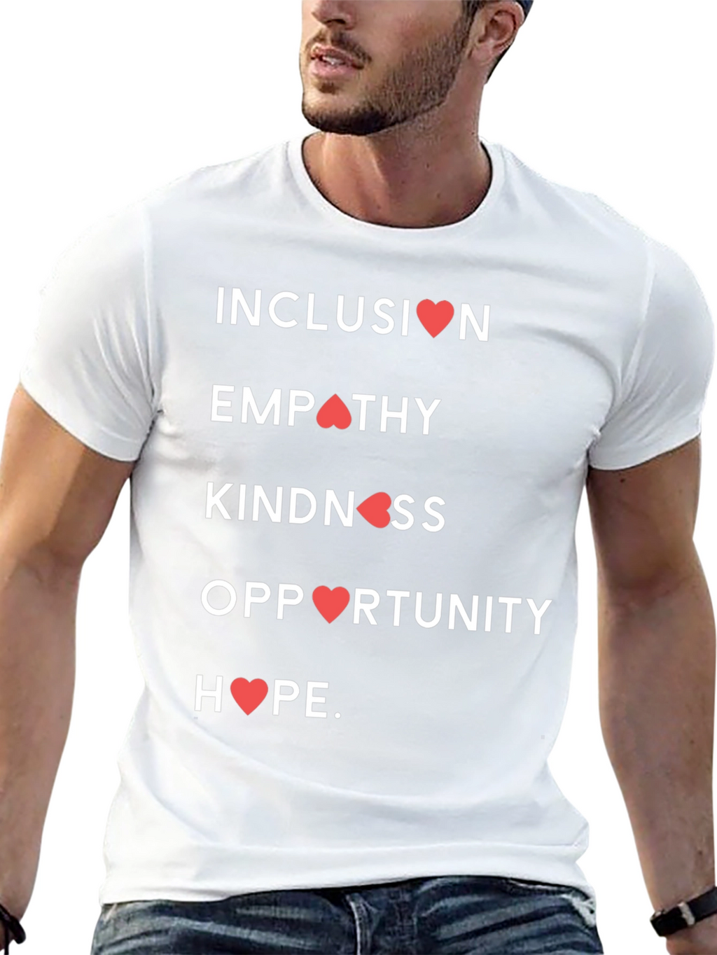 Camiseta con Mensaje Inclusivo
