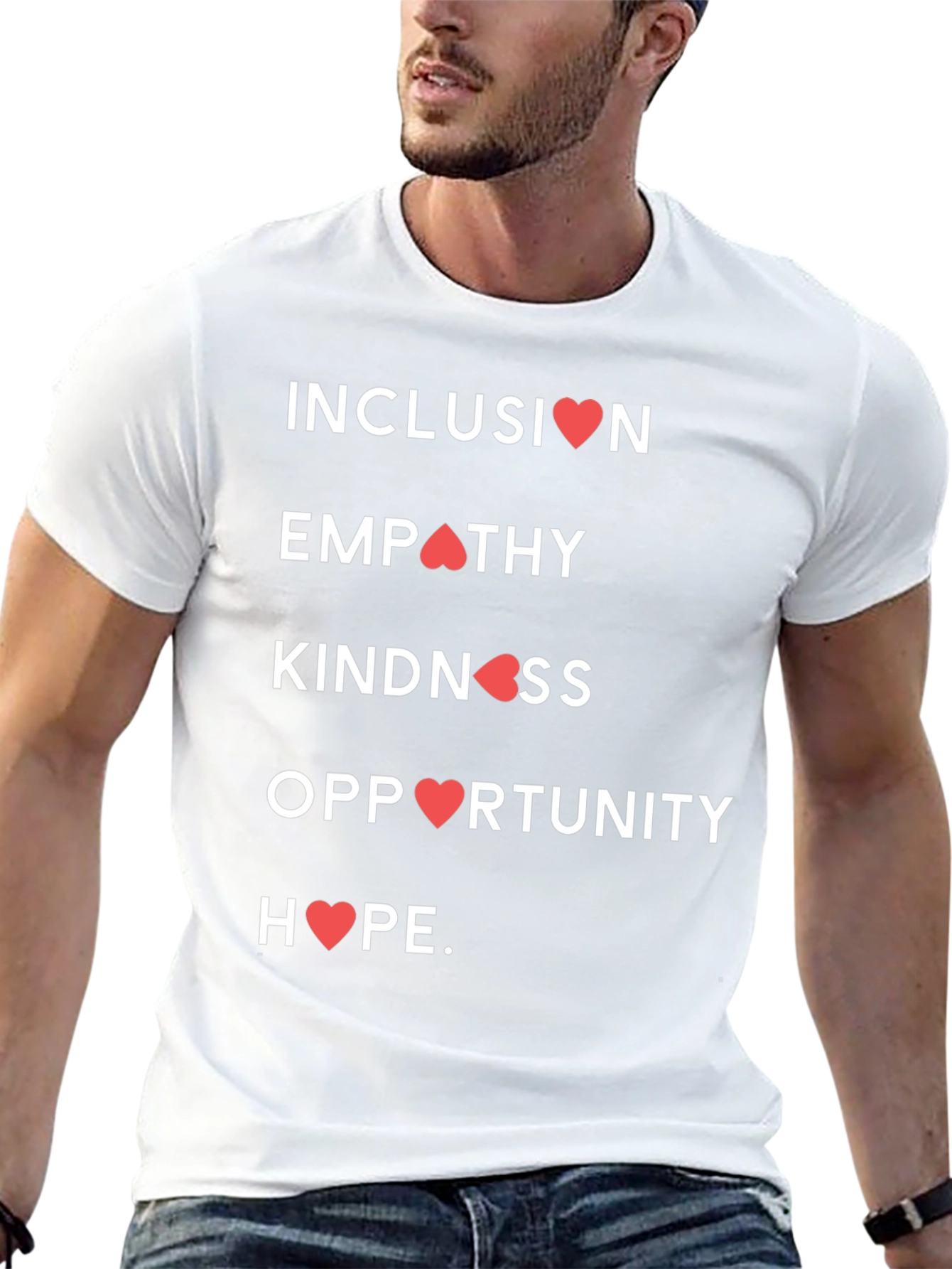 Camiseta con Mensaje Inclusivo