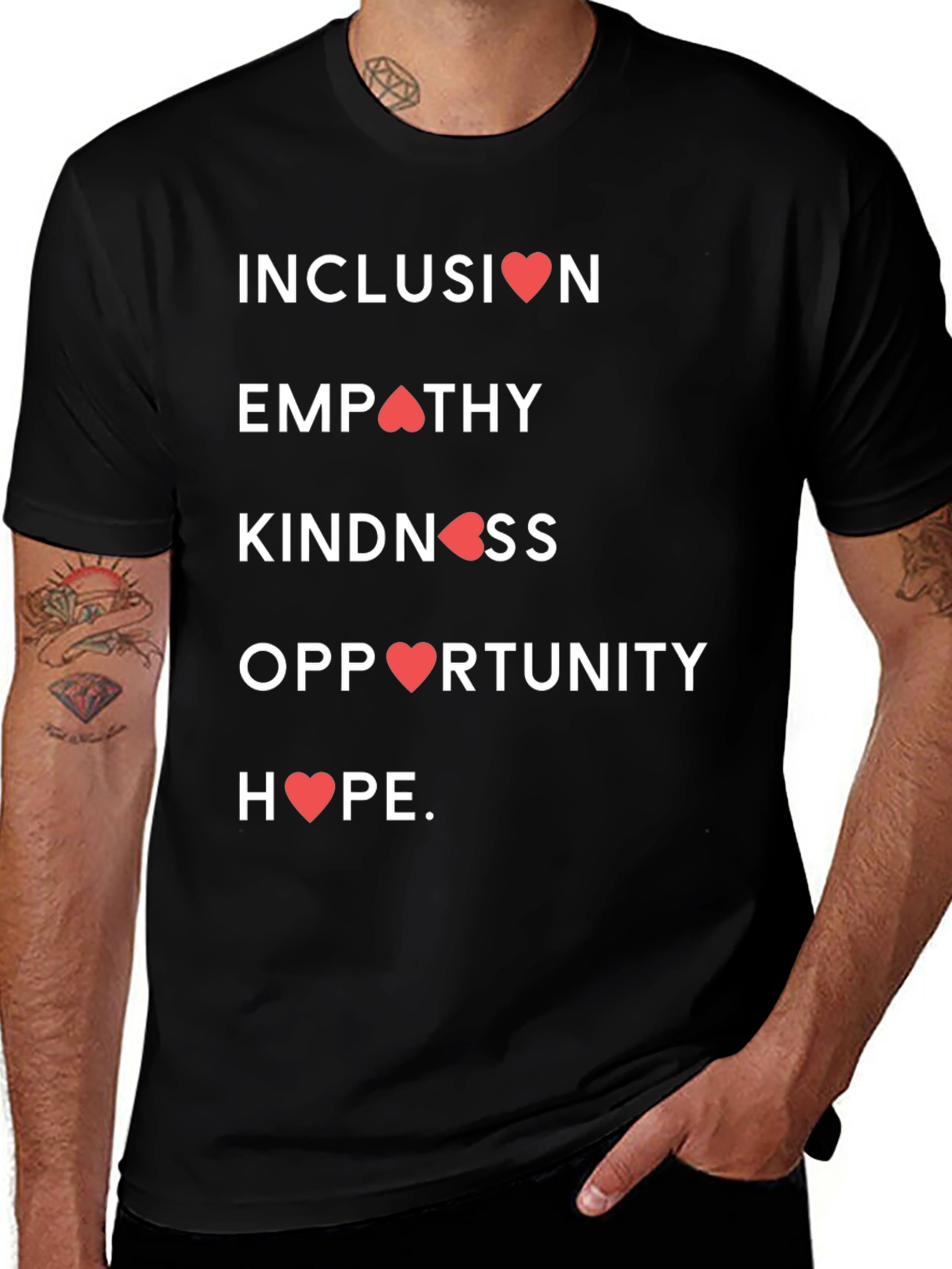 Camiseta con Mensaje Inclusivo