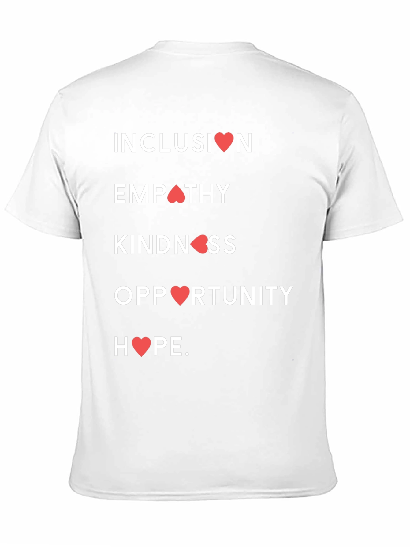 Camiseta con Mensaje Inclusivo