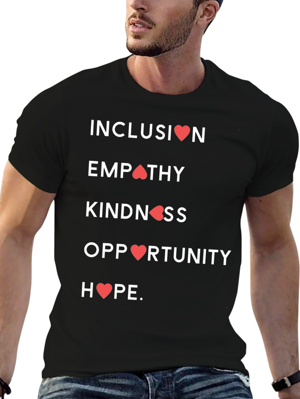 Camiseta con Mensaje Inclusivo
