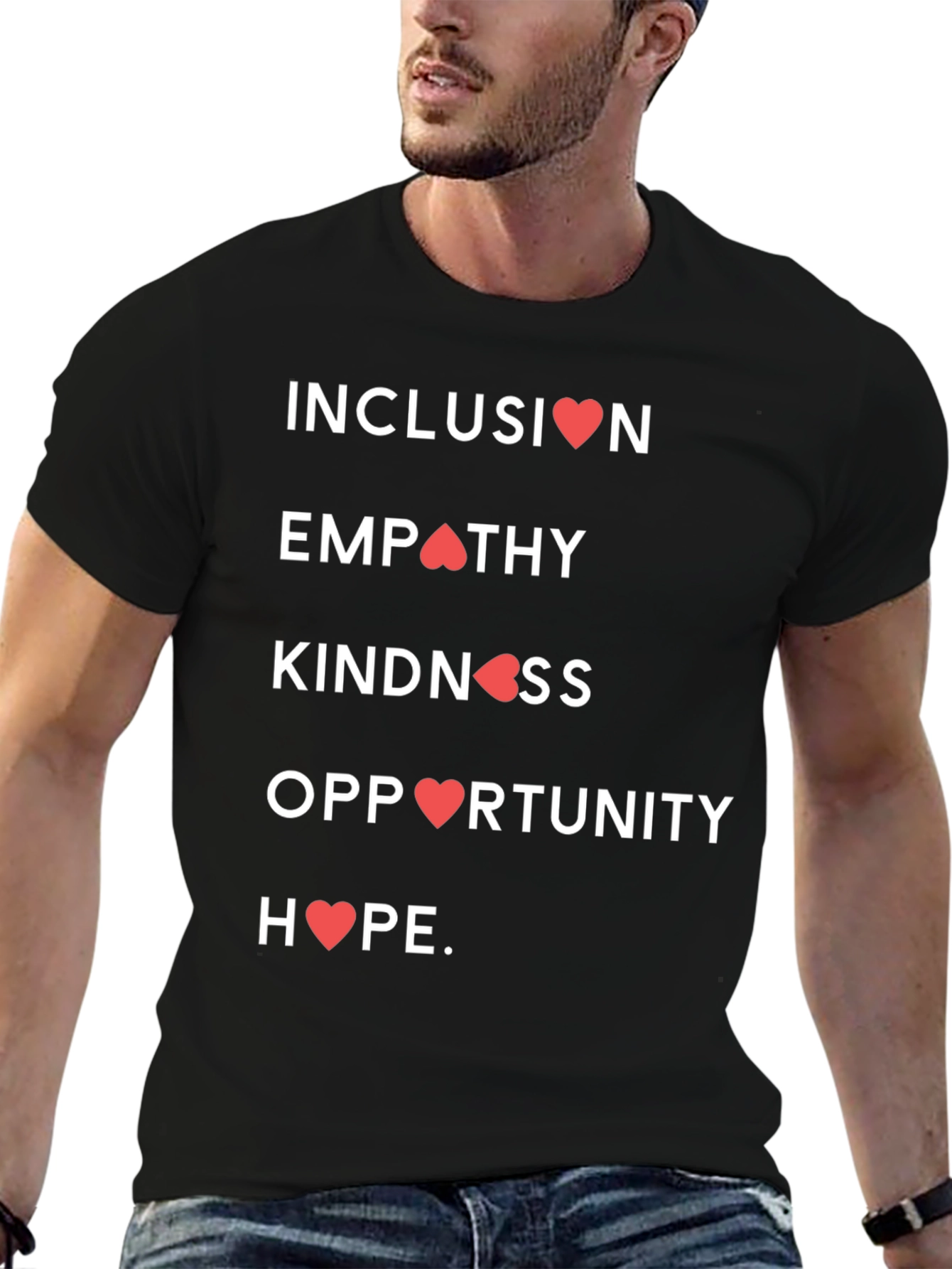 Camiseta con Mensaje Inclusivo