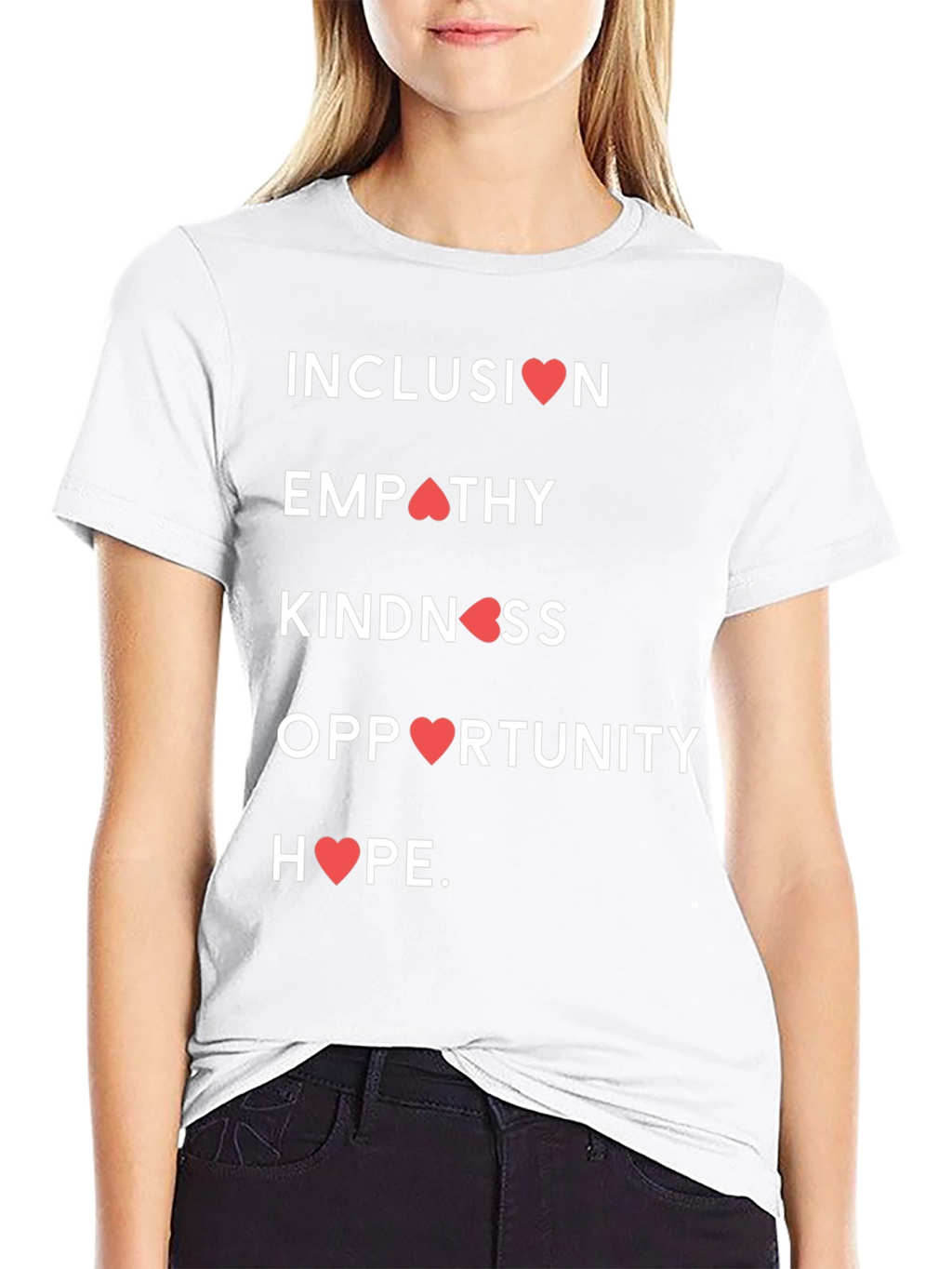 Camiseta con Mensaje Inclusivo