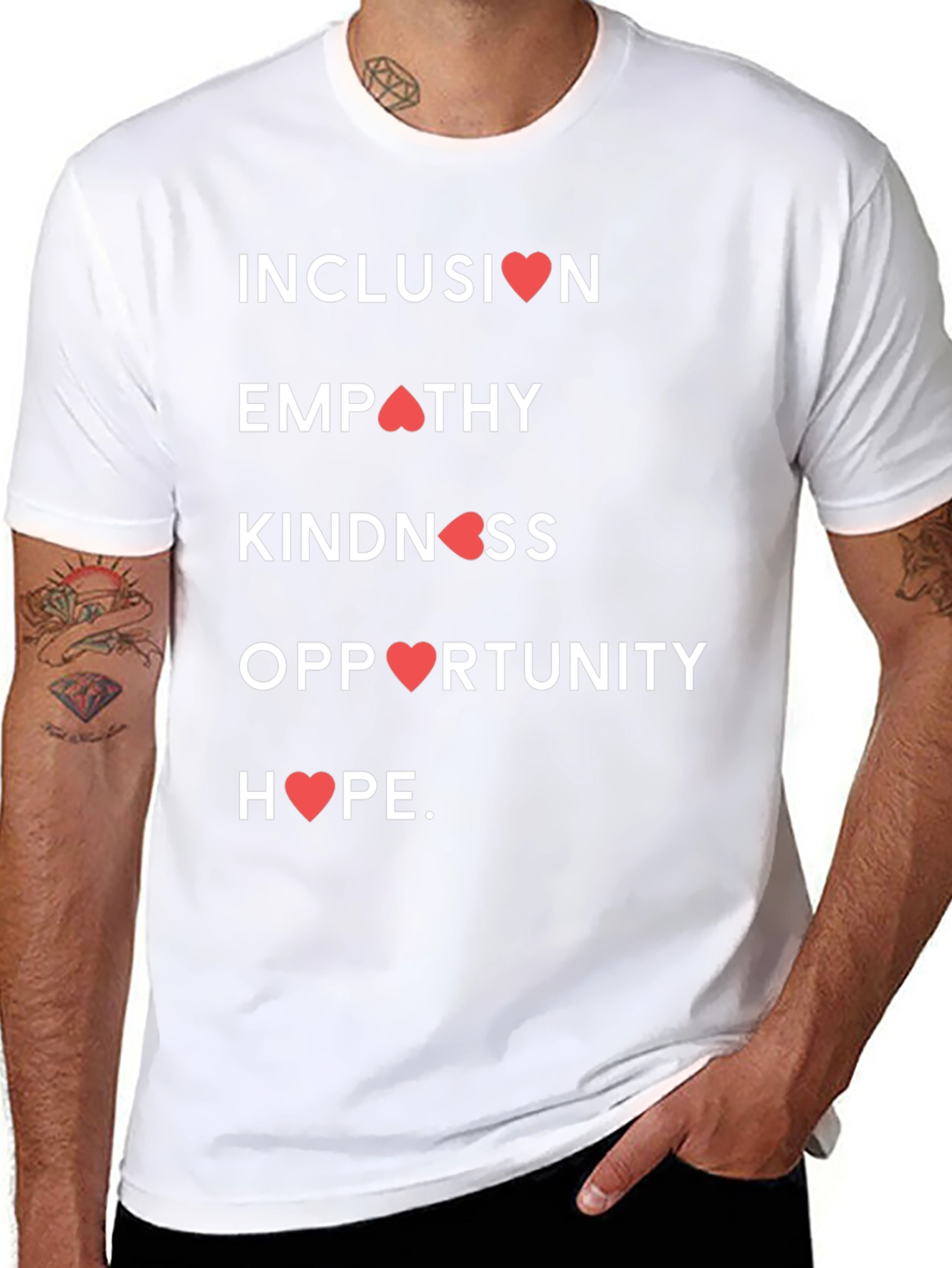 Camiseta con Mensaje Inclusivo