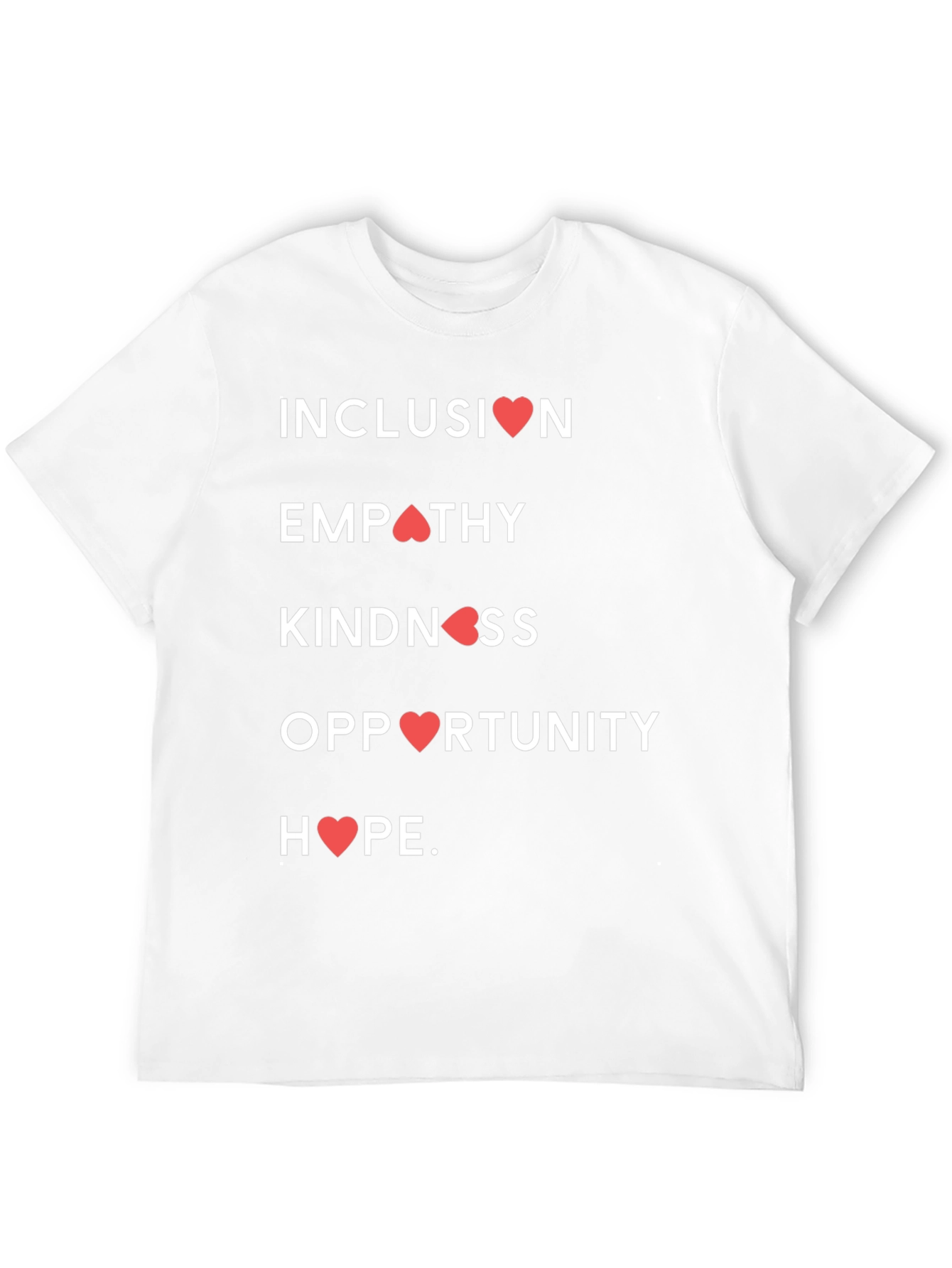 Camiseta con Mensaje Inclusivo