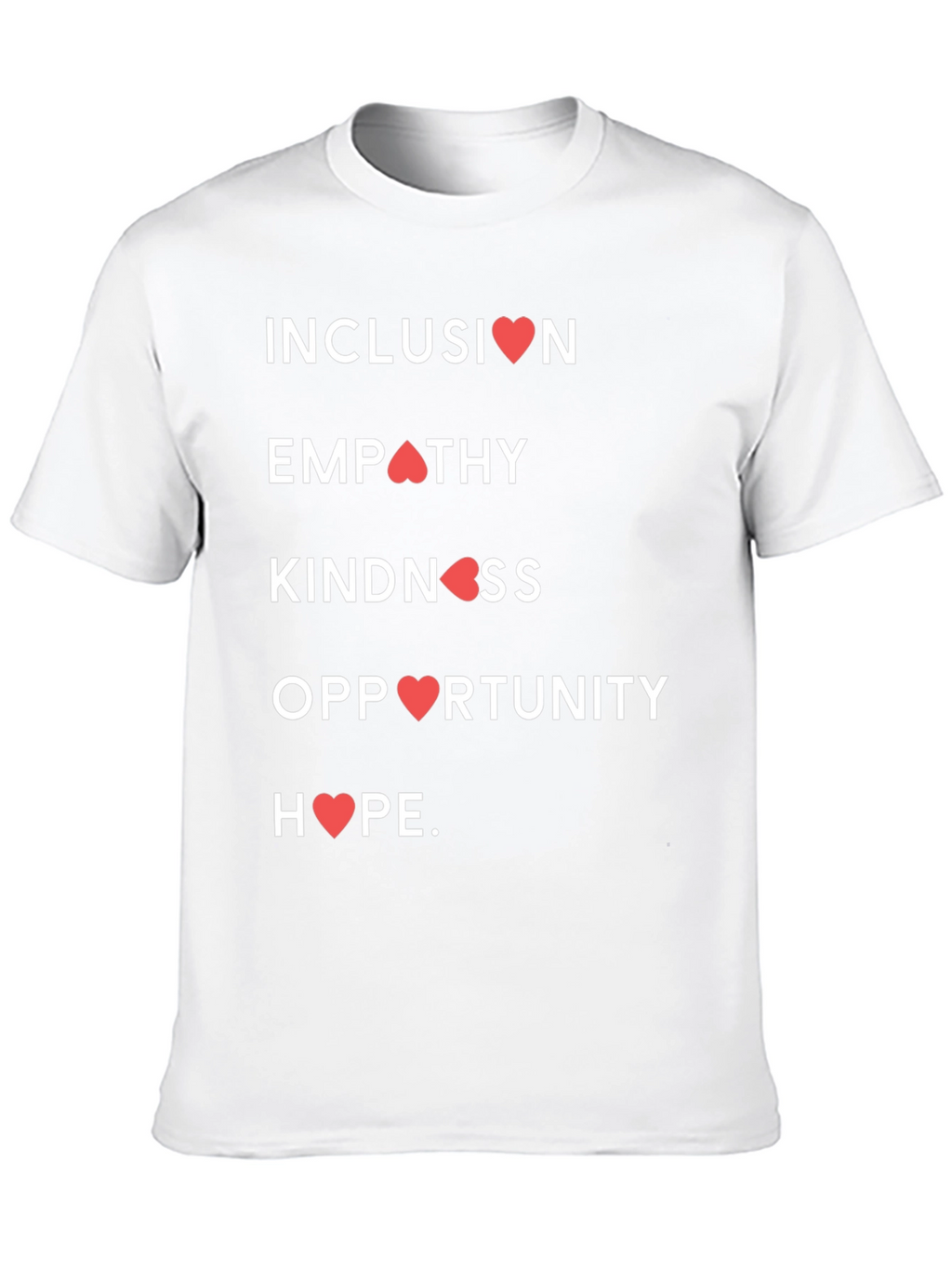 Camiseta con Mensaje Inclusivo