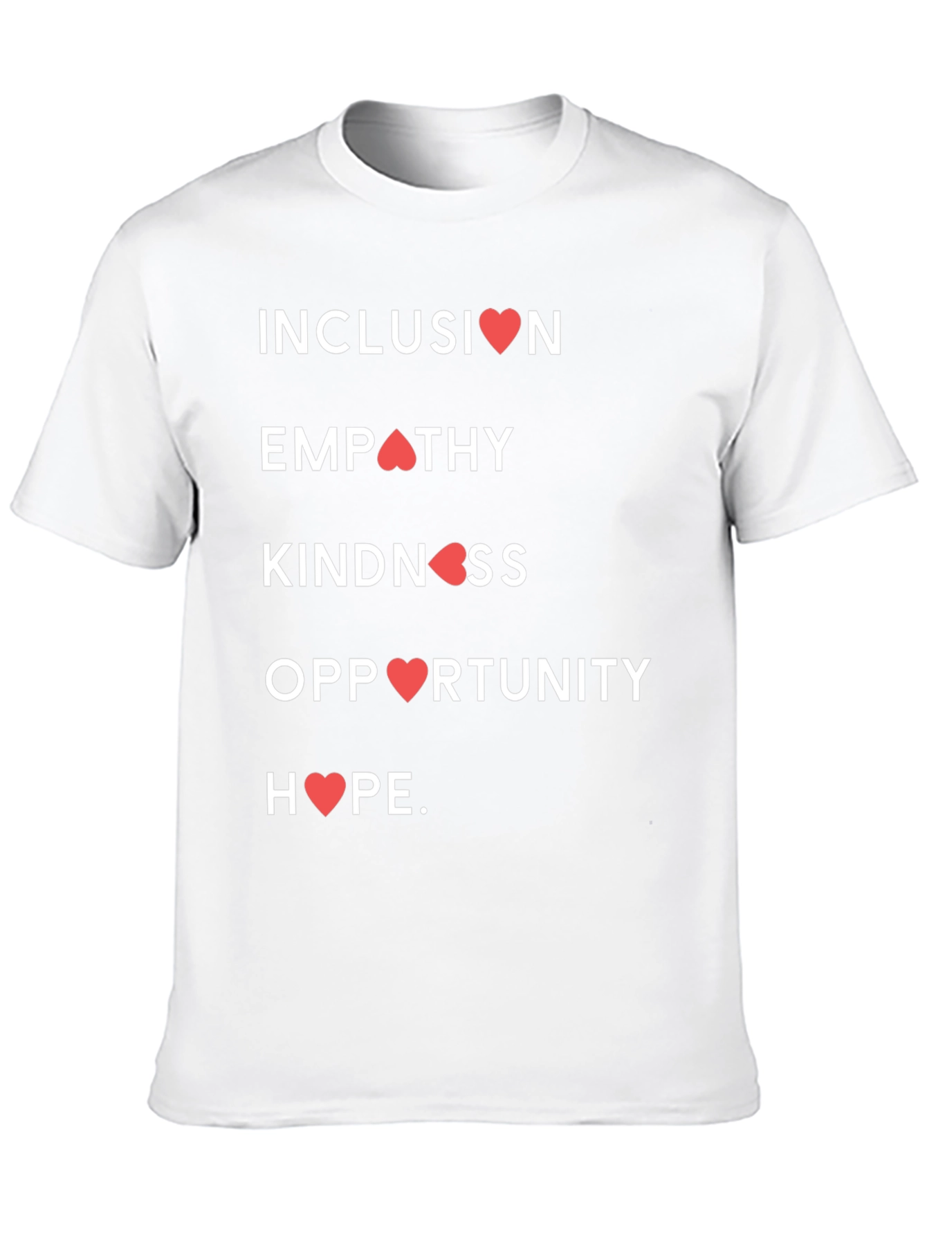 Camiseta con Mensaje Inclusivo
