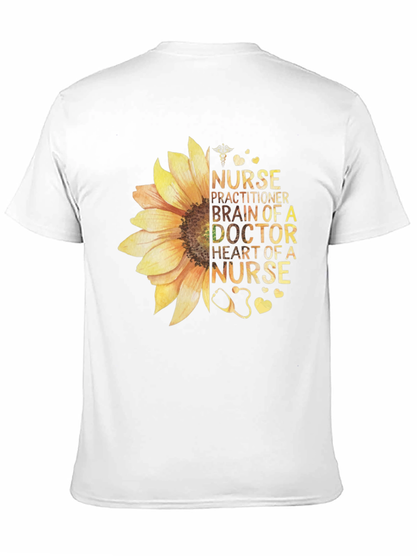 Camiseta Floral Médica: Corazón de Enfermera