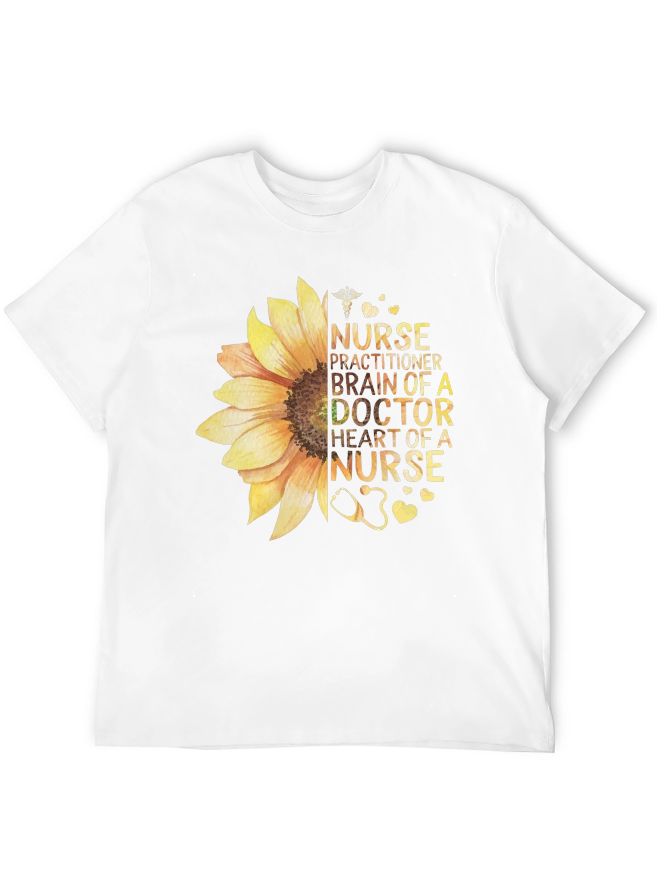 Camiseta Floral Médica: Corazón de Enfermera