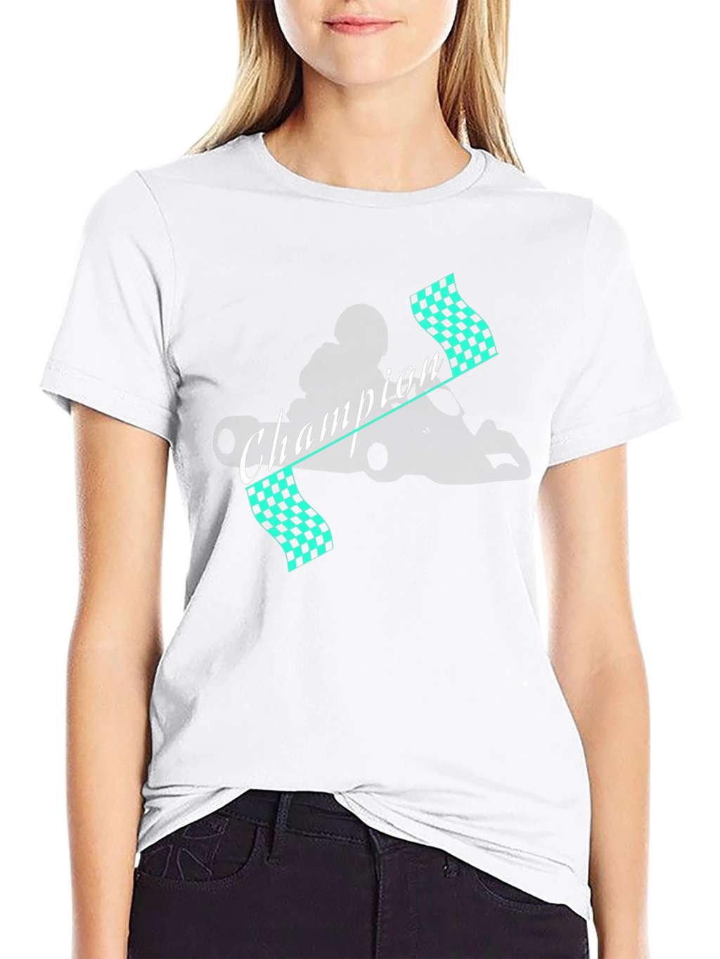 Camiseta Champion Racing Negra Algodón Hombre