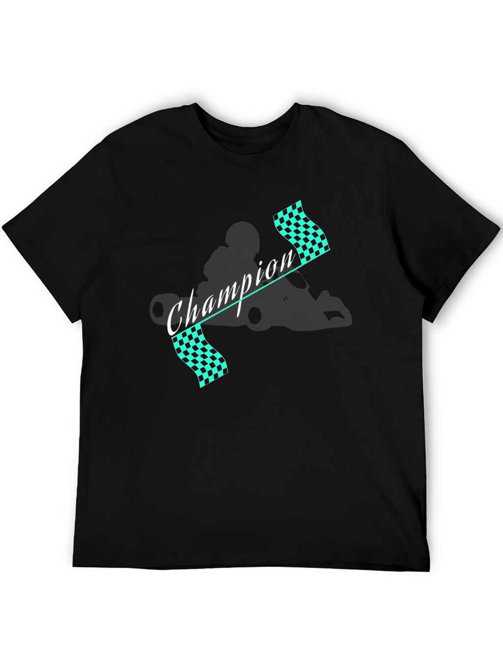 Camiseta Champion Racing Negra Algodón Hombre